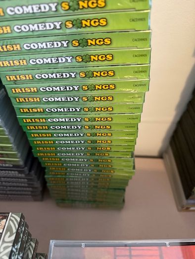 Irish Country, Folk and Comedy CD and DVD Lot. 250 Items. Mostly New and Sealed.