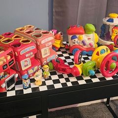 Collection of baby toddler toys