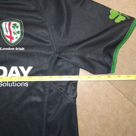 FREE POST London Irish (L) Rugby Jersey Shirt BLK Eire Ireland England  Large