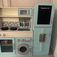 Wooden toy kitchen
