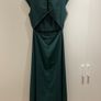 Rihoas Green Boat Neck Cutout Back Midi Dress Image 4