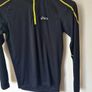 Asics running top Size small ptp 20" black/yellow in excellent condition Image 4