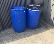 yard clear out , barrels