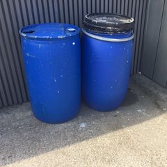yard clear out , barrels