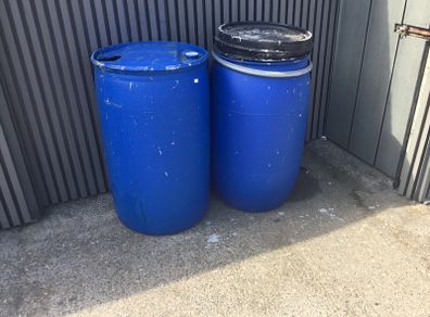 yard clear out , barrels