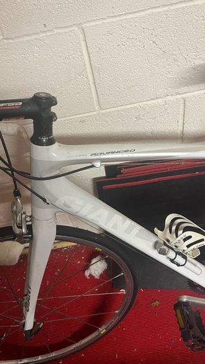 White Road Bike