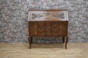 French Louis XV Revival Carved Solid Oak Bureau/Secretary, c.1920s