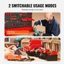 Wall Mounted Storage Bins, 30-Bin Parts Rack Organizer Garage Plastic Shop Tool with Wall Panels/Tool Holders/Hooks, Tool Organizer for Nuts, Bolts, Screws, Nails, Beads, Buttons, Black and Red Image 3