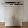 IKEA white BRIMNES cabinet with doors, white, 78x95 cm Image 2