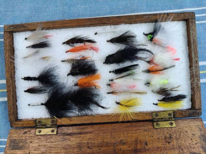 Old Fishing box of Flies