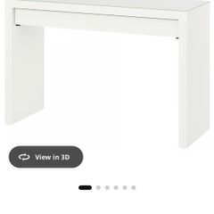IKEA Malm White desk makeup dressing table size 120 x 41 cm. Brand new in box