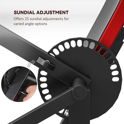 Adjustable Preacher Curl Bench Multi Functional Weight Bench with Elbow Pad and Handlebar