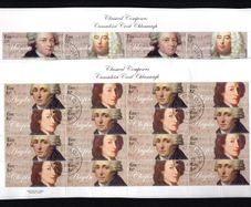 2009 Ireland Classic Composers Stamp Sheetlet Plate 1B1B1B1B Stamp Sheetlet Plate 1B1B1B1B Fine CDS Used with Dublin cancel of 14th August 2009 (First day of issue)
