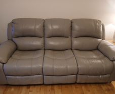 3 Seater Leather Recliner Sofa and Recliner Armchair