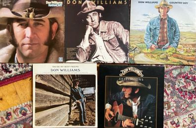 Don Williams 4 country music vinyl records