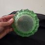 Vintage Green Glass Ashtray Image 5