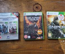 Gears of War, Sniper Ghost Warrior, Assassin's creed 1 and 2 double pack bundle
