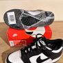 W Nike Dunk Low Panda Black and White Size 4 Image 2