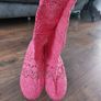 Pink crochet boots- uk7 Image 5