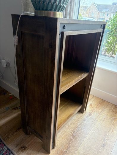 Lex low brown bookcase