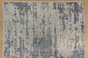 Aged - look Blue rug