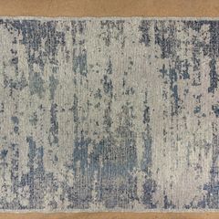 Aged - look Blue rug