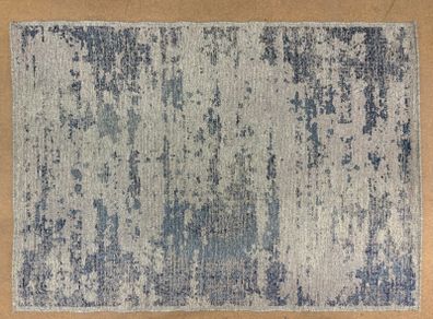 Aged - look Blue rug