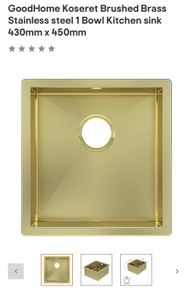 brand new brushed brass Sink