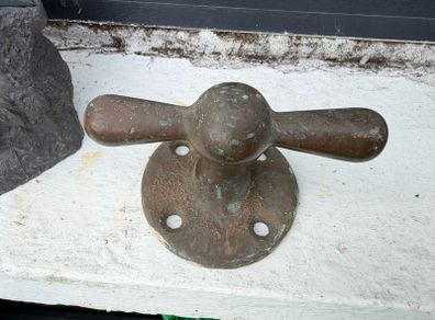 antique marine brass cleat