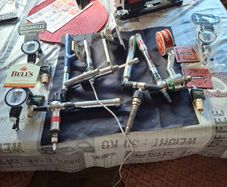 Old Pub Lot 5 Pullers and 8 other Items 13 Piece Lot Sold as a lot., Postage Available or Collection
