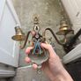 brass  wall lights x2 Image 6