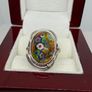 Silver Stunning Vintage 925 Silver & Murano Millefiori Glass Ring Image 5