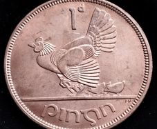 Ireland - 1966 - Irish 1 Penny - 1d - Hen with Chicks - KM.11 - [2700]