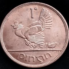 Ireland - 1966 - Irish 1 Penny - 1d - Hen with Chicks - KM.11 - [2700]