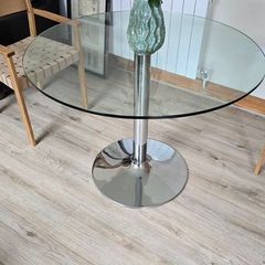 Glass dining table