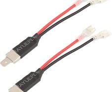 Male Plug LED Headlight Replacement Single Diode Converter