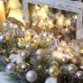 MULTIPLE COLOURS/SIZES AVAILABLE 46-Pack Christmas Ball Ornaments with Strings, 30mm/1.18" Mini Size Baubles, Shatterproof Plastic Christmas Bulbs, Hanging Decorations for Xmas Tree, Holiday, Wedding, Party Image 6