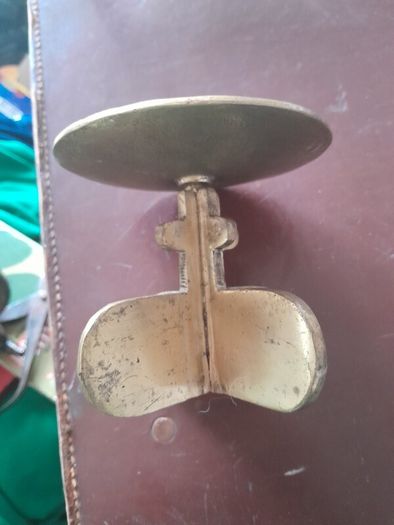 old brass candlesticks