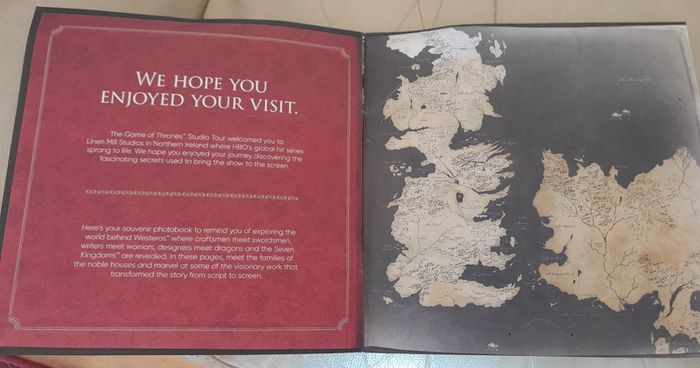 Booklet Games of Thrones Studio Tour