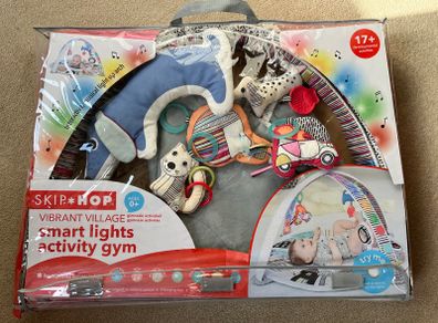 Colourful baby activity gym with music and toys
