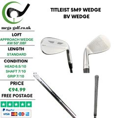Titleist SM9 Wedge Aw 50 Degree.08F / Bv Wedge