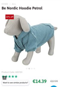 Trixie Be Nordic Dog Hoodie