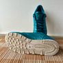 Metallic teal leather rebook trainers, uk5 Image 6
