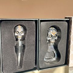 Tipperary Crystal Skull Bottle Opener & Wine Stopper