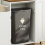 Rolling Kitchen Island Cart with Storage Space Kitchen Island Table with Trash Can, 5 Swivel Castors, Drawer, Spice Rack and Towel Holder for Kitchen Image 3