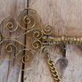 Vintage Brass Key Rack, Brass Key Holder, Keys Organizer, Brass Key Hanger Image 2