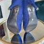 Ladies Dorothy Perkins Royal Blue Faux-suede Platform Court Shoes Image 7