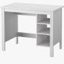 White desk with shelves Image 2