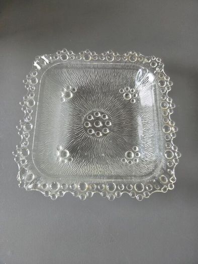 Vintage  Glass Dish Italy