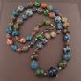 Antique Gabri Thousand Eyes Glass Beads Necklace 26 inches Image 9